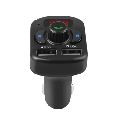 Car Kit Handsfree FM Transmitter Bluetooth 5.0 Car Kit MP3 Player Dual USB Car Charger
