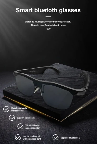 New Intelligent Directional Audio Speaker Sports Music Stereo Bluetooth Sunglasses Wireless Smart Glasses