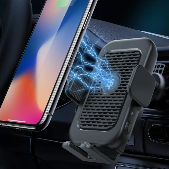 Input Kc Wireless Car Charger with Cooling Fan Type-C Wireless Phone Charger with Cooling Fan for Samsung Z Flip 3 4 5 Fold